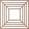 Ekena Millwork Raven Wood Fretwork Pierced Ceiling Medallion, Wood (Paint Grade), 22"OD x 8 1/8"ID x 3/8"T CMWP22X22X0375RAMF - alternate 4